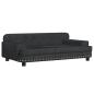 Preview: Hundebett Schwarz 90x53x30 cm Samt