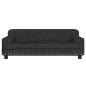 Preview: Hundebett Schwarz 90x53x30 cm Samt