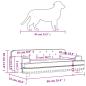Preview: Hundebett Schwarz 90x53x30 cm Samt
