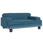 Preview: Hundebett Blau 70x45x30 cm Samt