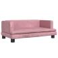 Preview: Hundebett Rosa 80x45x30 cm Samt