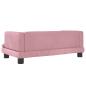 Preview: Hundebett Rosa 80x45x30 cm Samt