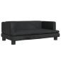 Preview: Hundebett Schwarz 80x45x30 cm Samt