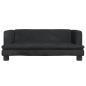 Preview: Hundebett Schwarz 80x45x30 cm Samt