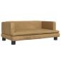 Preview: Hundebett Braun 80x45x30 cm Samt