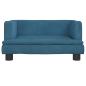 Preview: Hundebett Blau 60x40x30 cm Samt