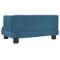Preview: Hundebett Blau 60x40x30 cm Samt