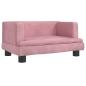 Preview: Hundebett Rosa 60x40x30 cm Samt