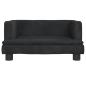 Preview: Hundebett Schwarz 60x40x30 cm Samt