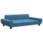 Preview: Hundebett Blau 100x54x33 cm Samt
