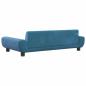 Preview: Hundebett Blau 100x54x33 cm Samt