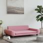 Preview: ARDEBO.de - Hundebett Rosa 100x54x33 cm Samt