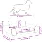 Preview: Hundebett Creme 70x45x33 cm Samt