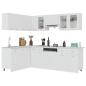 Preview: 11-tlg. Küchenzeile Lyon Weiß Holzwerkstoff