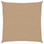 Preview: Sonnensegel 160 g/m² Taupe 4,5x4,5 m HDPE