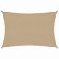 Preview: Sonnensegel 160 g/m² Taupe 2x3 m HDPE