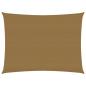 Preview: Sonnensegel 160 g/m² Taupe 2,5x3,5 m HDPE