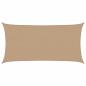 Preview: Sonnensegel 160 g/m² Taupe 2,5x4,5 m HDPE
