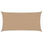 Preview: Sonnensegel 160 g/m² Taupe 2,5x5 m HDPE