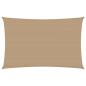 Preview: Sonnensegel 160 g/m² Taupe 3x5 m HDPE