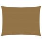 Preview: Sonnensegel 160 g/m² Taupe 6x7 m HDPE