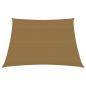 Preview: Sonnensegel 160 g/m² Taupe 3/4x3 m HDPE