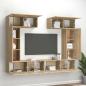 Preview: 6-tlg. TV-Schrank-Set Sonoma-Eiche Holzwerkstoff