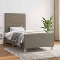 Preview: ARDEBO.de - Bettgestell ohne Matratze Taupe 100x200 cm Stoff