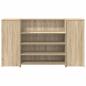 Preview: Empfangstheke Sonoma-Eiche 180x50x103,5 cm Holzwerkstoff
