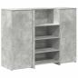 Preview: Empfangstheke Betongrau 135x50x103,5 cm Holzwerkstoff