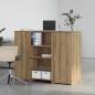 Preview: Empfangstheke Artisan-Eiche 135x50x103,5 cm Holzwerkstoff