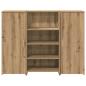 Preview: Empfangstheke Artisan-Eiche 135x50x103,5 cm Holzwerkstoff