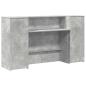 Preview: Empfangstheke Betongrau 180x50x103,5 cm Holzwerkstoff