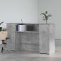 Preview: Empfangstheke Betongrau 180x50x103,5 cm Holzwerkstoff