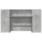 Preview: Empfangstheke Betongrau 180x50x103,5 cm Holzwerkstoff