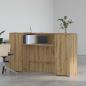 Preview: Empfangstheke Artisan-Eiche 180x50x103,5 cm Holzwerkstoff