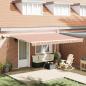 Preview: Einziehbare Markise Mehrfarbig 450 x 350 cm Stoff und Stahl