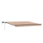 Preview: Einziehbare Markise Mehrfarbig 450 x 350 cm Stoff