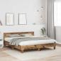Preview: Bettrahmen Altholz 203 x 185 x 70 cm Holzwerkstoff