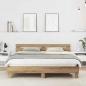 Preview: ARDEBO.de - Bettrahmen Artisan-Eiche 203 x 185 x 70 cm Holzwerkstoff