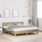 Preview: Bettrahmen Artisan-Eiche 203 x 185 x 70 cm Holzwerkstoff