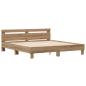 Preview: Bettrahmen Artisan-Eiche 203 x 185 x 70 cm Holzwerkstoff