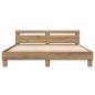 Preview: Bettrahmen Artisan-Eiche 203 x 185 x 70 cm Holzwerkstoff