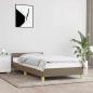 Preview: ARDEBO.de - Bettgestell ohne Matratze Taupe 100x200 cm Stoff