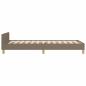 Preview: Bettgestell ohne Matratze Taupe 100x200 cm Stoff