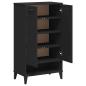 Preview: Schuhschrank VIKEN Schwarz Holzwerkstoff