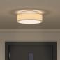 Preview: Deckenlampe mit Strahlern Taupe 38 x 38 x 13,5 cm Stoff
