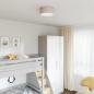 Preview: ARDEBO.de - Deckenlampe mit Strahlern Taupe 30 x 30 x 13,5 cm Stoff