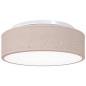 Preview: Deckenlampe mit Strahlern Taupe 38 x 38 x 13,5 cm Stoff