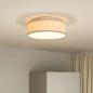 Preview: Deckenlampe mit Strahlern Taupe 38 x 38 x 13,5 cm Stoff